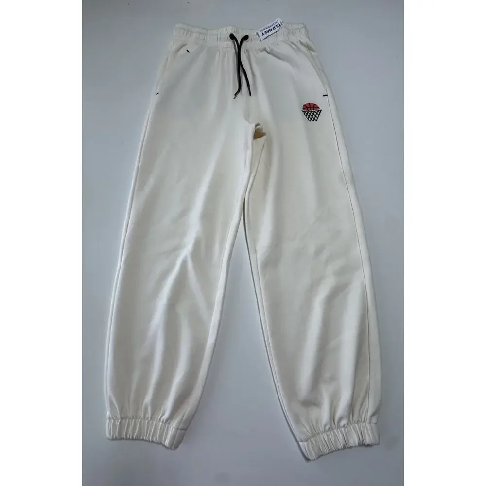 Old Navy Activewear Unisex Youth L 14-16 Color Cream Pants